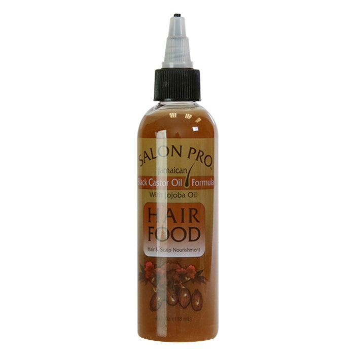 Salon Pro Hair Food Hair & Scalp Nourishment Black Castor Oil W/ Jojoba 4Oz