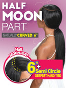 Zury Sis Synthetic Sassy 6" Deep Half Moon Part Wig - H Max