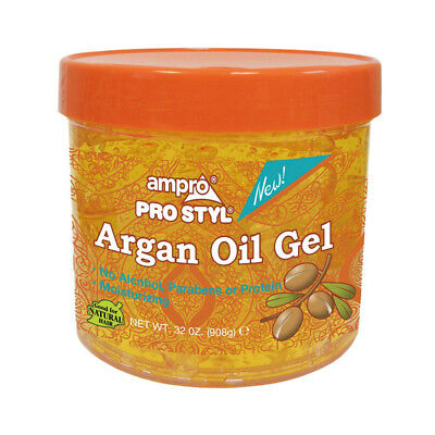 [Ampro] Pro Styl Argan Oil Gel No Alcohol No Parabens 32Oz Firm Hold