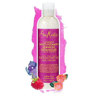 Shea Moisture Superfruit Multi-Vitamin Leave-In Detangler Marula Oil&Biotin 8Oz