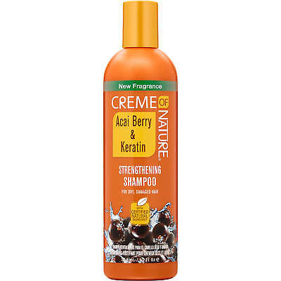 [Creme Of Nature] Acai Berry & Keratin Strengthening Shampoo 12Oz