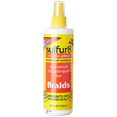 [Sulfur8] Medicated Dandruff Treatment For Braids 12Oz Spray Conditioner