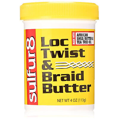 [Sulfur8] Loc Twist & Braid Butter 4Oz Shea Butter & Tea Tree Oil