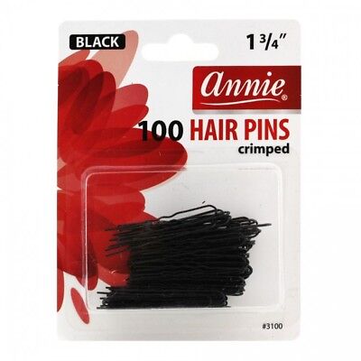 [Annie] Hair Pins 1 3/4" 100Pcs Black