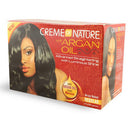 [Creme Of Nature] Argan Oil No-Lye Relaxer Regular One Complete Application