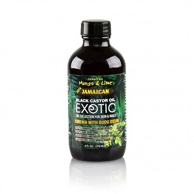 Jamaican Mango&Lime Pure Black Castor Oil Exotic Ximenia Dudu Osum 4Oz