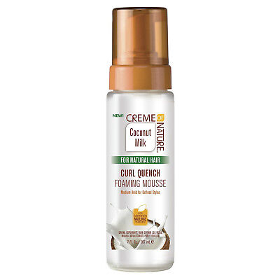 [Creme Of Nature] Coconut Milk Curl Quench Foaming Mousse 7Oz For Natural Hair