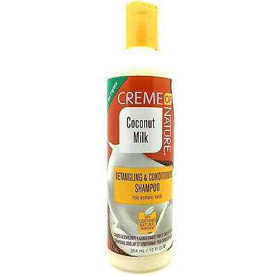 [Creme Of Nature] Coconut Milk Detangling & Conditioning Shampoo 12Oz
