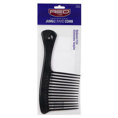 Red By Kiss Professional Jumbo Rake Comb #Cmb08 Black