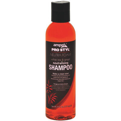 [Ampro] Pro Styl Neutra Foam Shampoo W/ White Tea & Ginger 6Oz Neutralizing