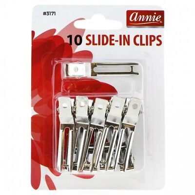 [Annie] 10Pcs Slide-In Clips Metal Hair Clip