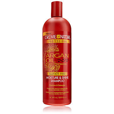 Creme Of Nature Professional Argan Oil Sulfate-Free Moisture&Shine Shampoo 20Oz
