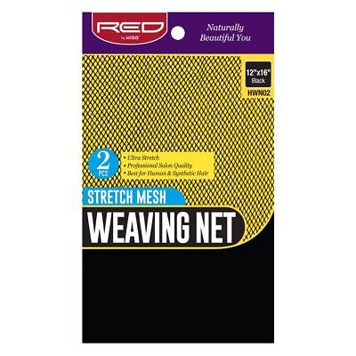 Red By Kiss Stretch Mesh Weaving Net 2 Pcs 12" X 16" Black #Hwn02