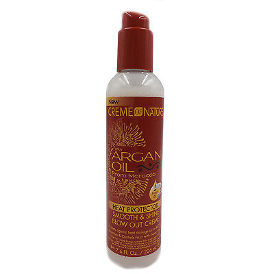 [Creme Of Nature] Argan Oil Heat Protector Smooth & Shine Blow Out Cream 7.6oz