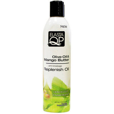[Elasta Qp] Olive Oil & Mango Butter Hair Replenish Growth Oil 8Oz