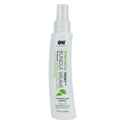 On Organic Natural Synthetic Remy Bundle Weave Hair Essence 4.5Oz With Argan Oil