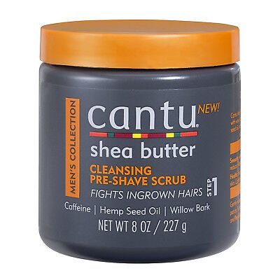 Cantu Shea Butter Men'S Collection Cleansing Pre-Shave Scrub 8Oz For Head&Face