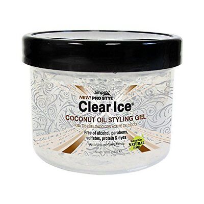 [Ampro] Pro Styl Clear Ice Coconut Oil Styling Gel 12Oz Non-Flaking