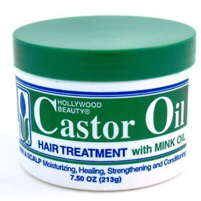 [Hollywood Beauty] Castor Oil Hair Treatment With Mink Oil 7.5Oz