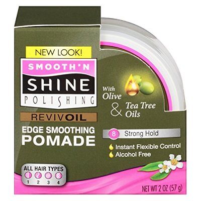 [Smooth 'N Shine] Olive & Tea Tree Instant Edge Smoothing Pomade 2Oz Control Gel