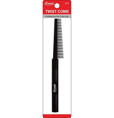 Annie Twist Comb #10 Black Plastic