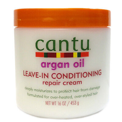 [Cantu] Argan Oil Leave-In Conditioning Repair Cream Deep Hair Treatment 16Oz