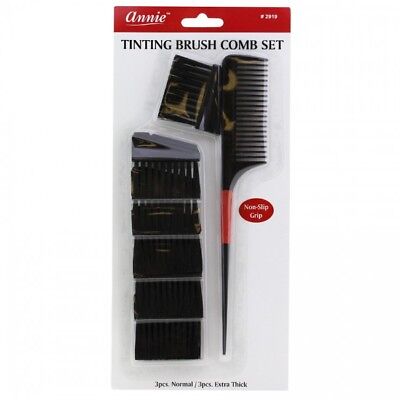 Annie Tinting Brush Comb Set #2919 For Hair Dye Coloring