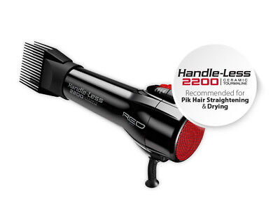 Red By Kiss Handle Less 2200 Ceramic Tourmaline Hair Blow Dryer #Bd09