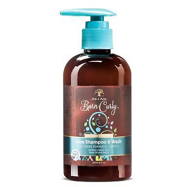 [As I Am] Born Curly Aloe Shampoo & Wash 8Oz Sulfate Free Gentle Formula