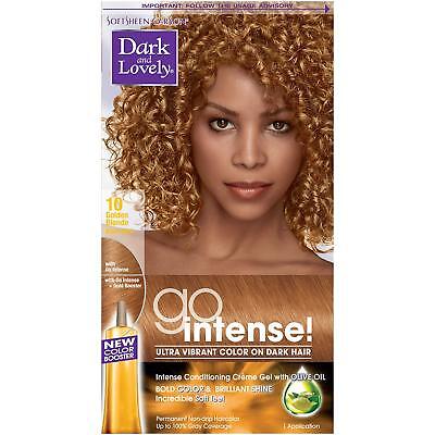 [Dark&Lovely] Softsheen Carson Go Intense! Hair Color Dye #10 Golden Blonde