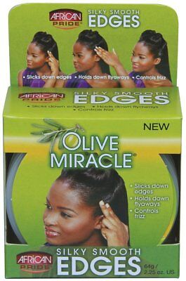 [African Pride] Olive Miracle Silky Smooth Edges 2.25Oz Edge Control Gel