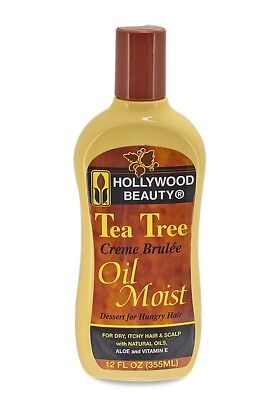 [Hollywood Beauty] Tea Tree Creme Brulee Oil Moist 12Oz