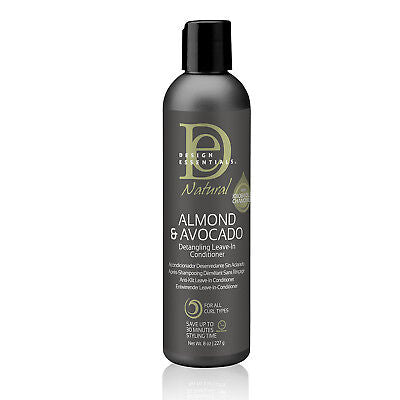 [Design Essentials] Natural Almond&Avocado Detangling Leave-In Conditioner 8Oz