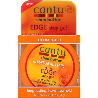 [Cantu] Shea Butter For Natural Hair Extra Hold Edge Stay Gel 2.25Oz Control