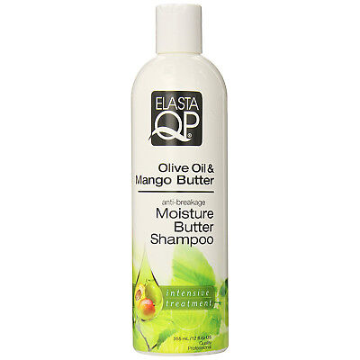 [Elasta Qp] Olive Oil & Mango Butter Anti-Breakage Moisture Shampoo 12Oz
