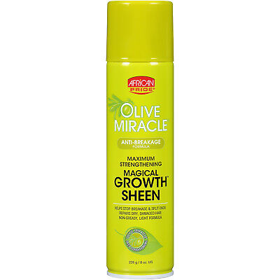 [African Pride] Olive Miracle Anti-Breakage Magical Growth Sheen 8Oz