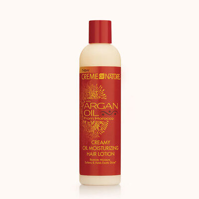 [Creme Of Nature] Argan Oil Creamy Moisturizing Hair Lotion 8.45Oz Exotic Shine