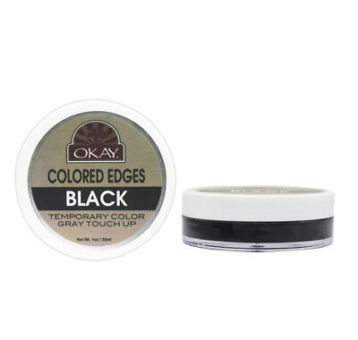 [Okay] Colored Edges Temporary Gray Touch Up Black 1Oz Edge Control Gel