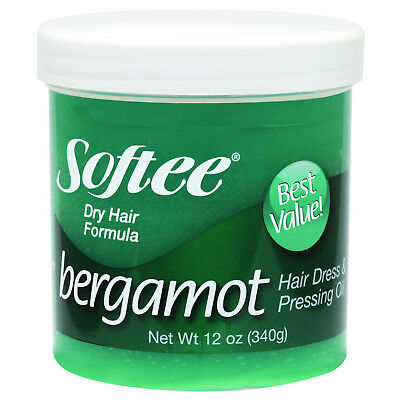 [Softee] Bergamot Hair Dress & Pressing Oil Dry Formula Green 12Oz