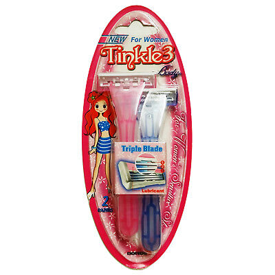 Tinkle Body Razor For Women Bikini Sensitive Skin Triple Blade