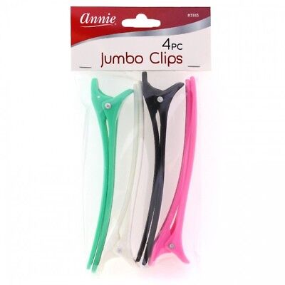 [Annie] Jumbo Clips 4Pcs Asst Color