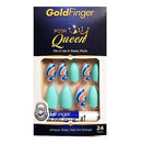 Kiss Gold Finger Posh Queen Gf98 24 Full Cover Nails