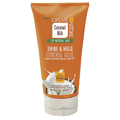 [Creme Of Nature] Coconut Milk Shine &Hold Control Glue 5.1Oz For Natural Hair