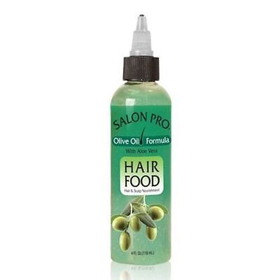 Salon Pro Hair Food Hair & Scalp Nourishment Olive Oil W/ Aloe Vera 4Oz