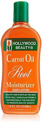 [Hollywood Beauty] Carrot Oil Root Moisturizer Hair Lotion 12Oz