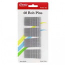 Annie 60 Pcs Bob Pins 2" Silver