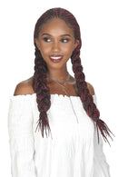 Zury Sis Synthetic Diva Braid Lace Front Wig - Fulani Box 30"