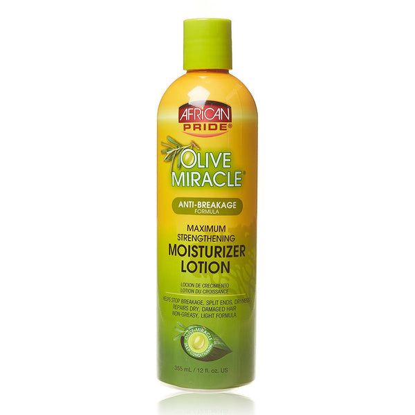 [African Pride] Olive Miracle Anti-Breakage Moisturizer Lotion 12Oz Hair Styling