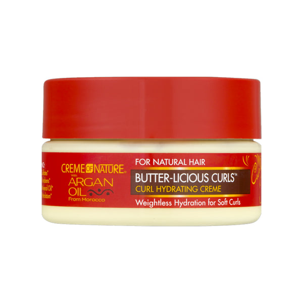 [Creme Of Nature] Argan Oil Butter-Licious Curls Hydrating Buttercreme 7.5Oz