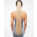 Janet Collection Synthetic Noir Everytime Drawstring Ponytail - Olivia Long 34"